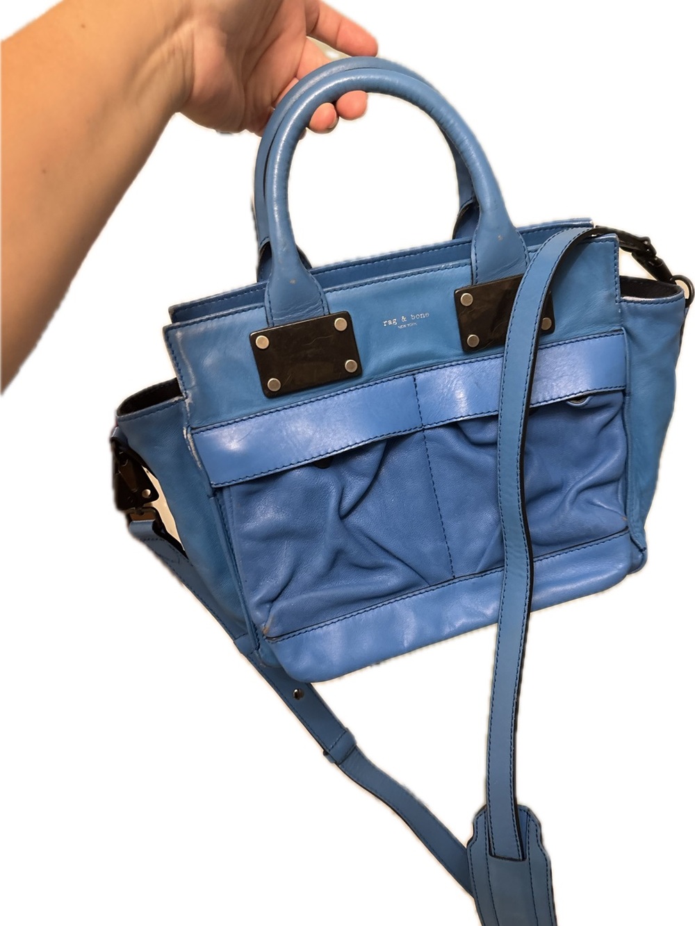 Rag & Bone Leather Satchel with Crossbody Strap